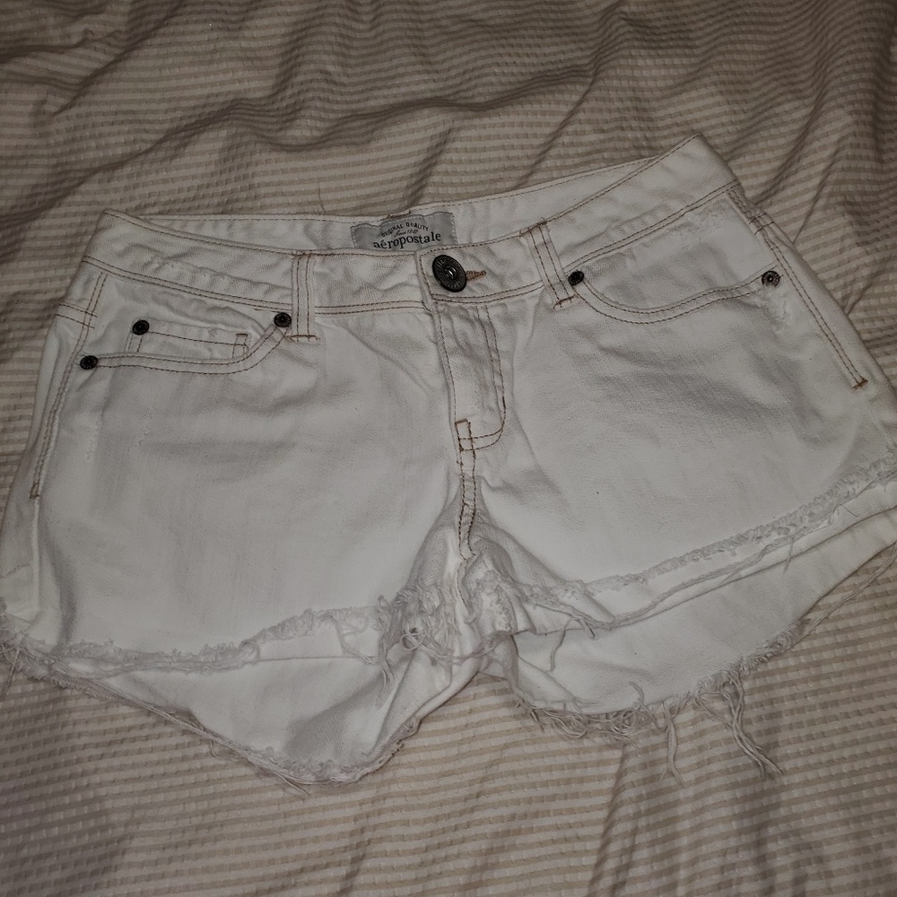 Aeropostal shorts size 3/4 white